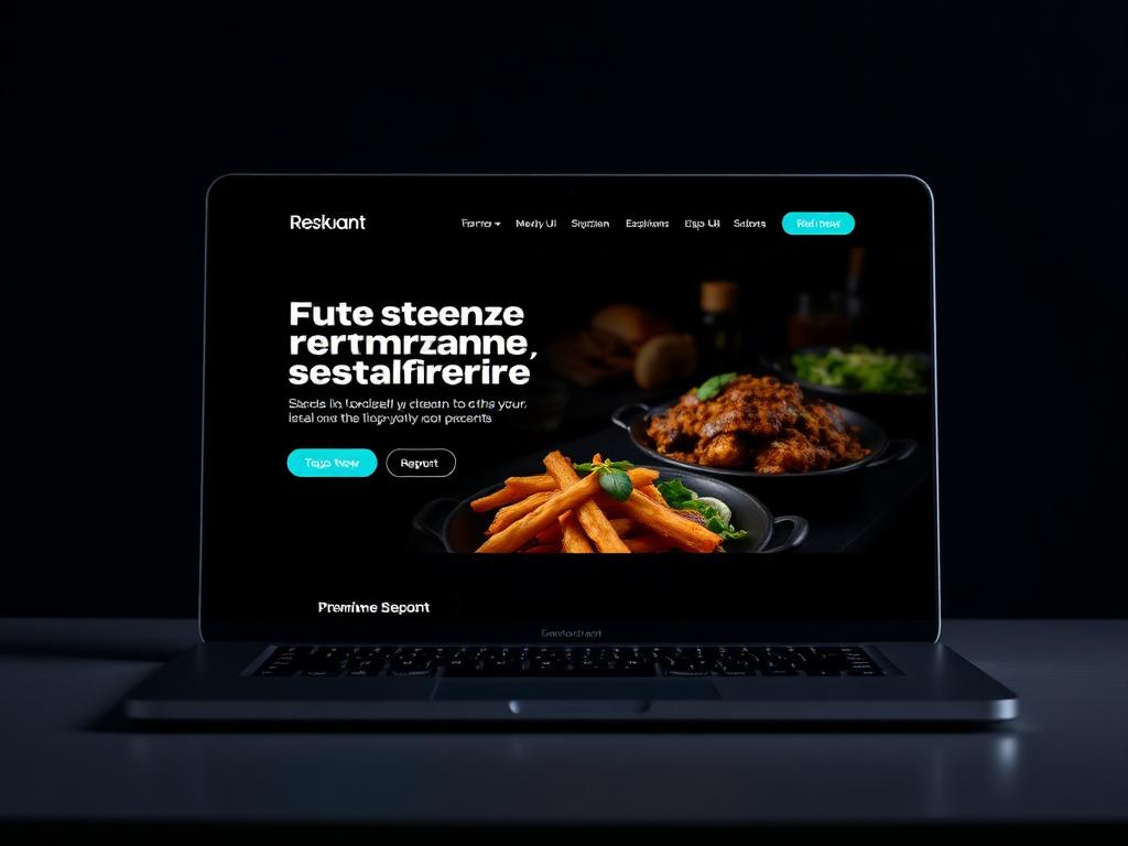 Restaurant Website demo design for Spice Route Kitchen by TGA Webs